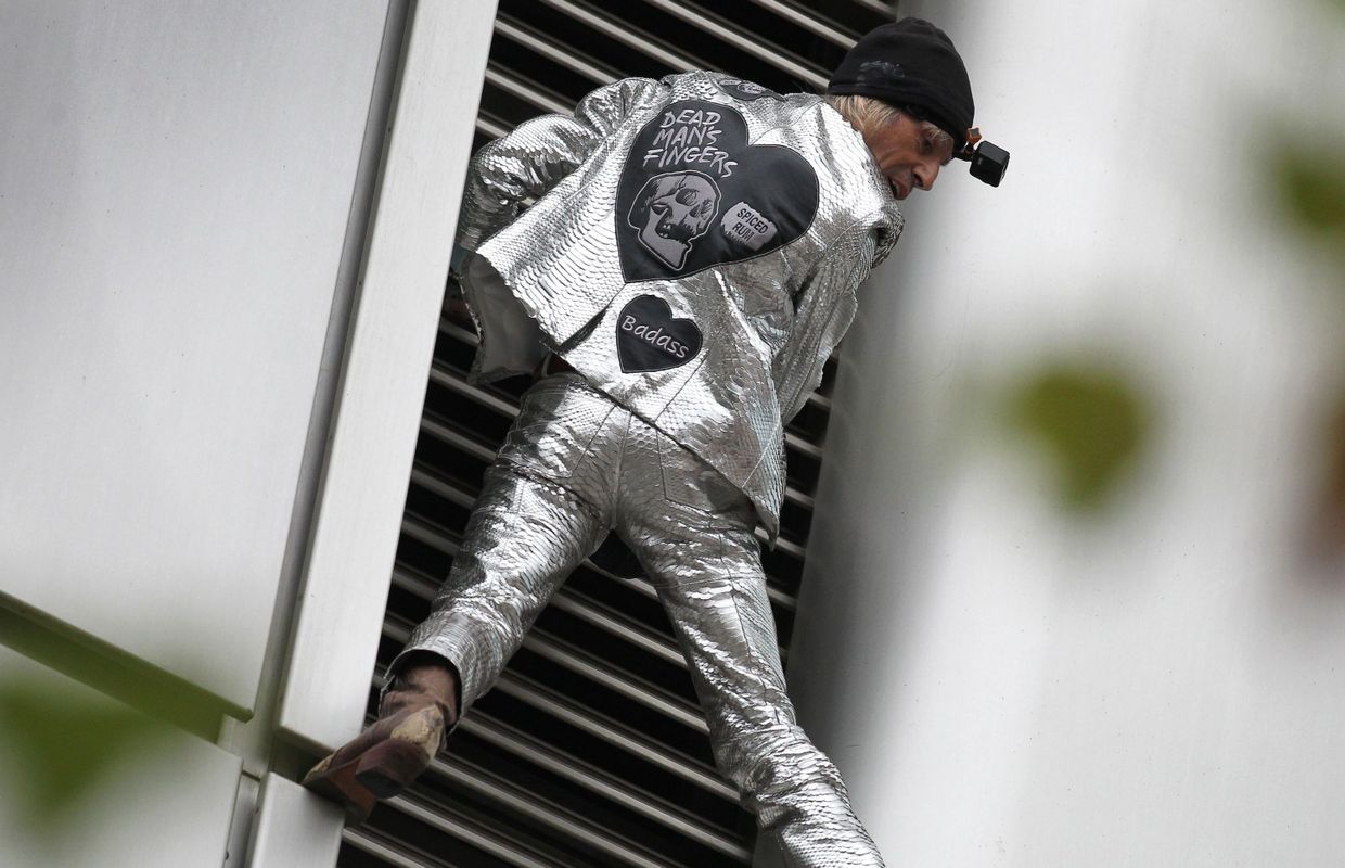 The French Spiderman scaled tower Deutsche Bahn Asia speaker